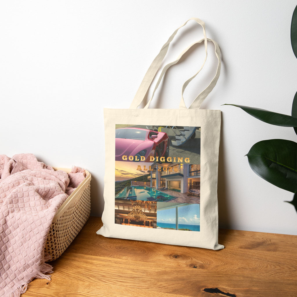 Gold Digging Tote Bag
