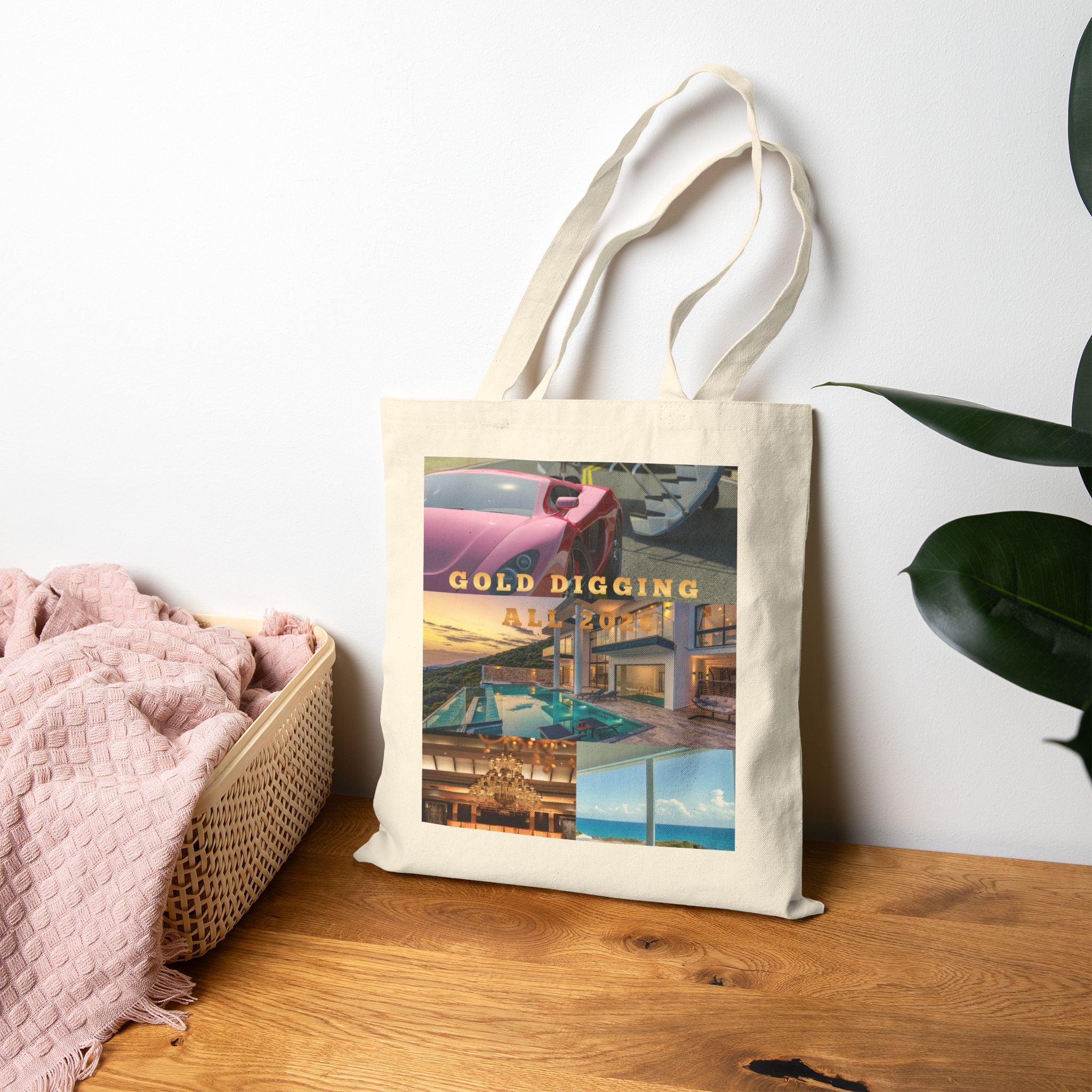 Gold Digging Tote Bag